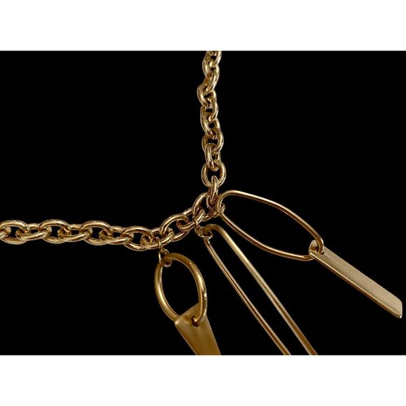 Marlyn Schiff Geometric Necklace Gold - Picture 5 of 6